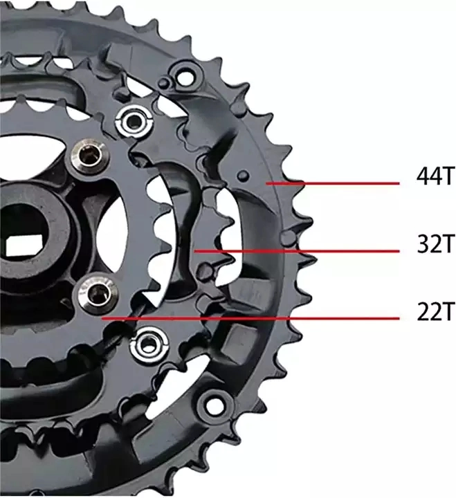 China Manufacturer Mountain Bike and Bicycle Parts Chainwheel Teeth 24/34/42t Crankset