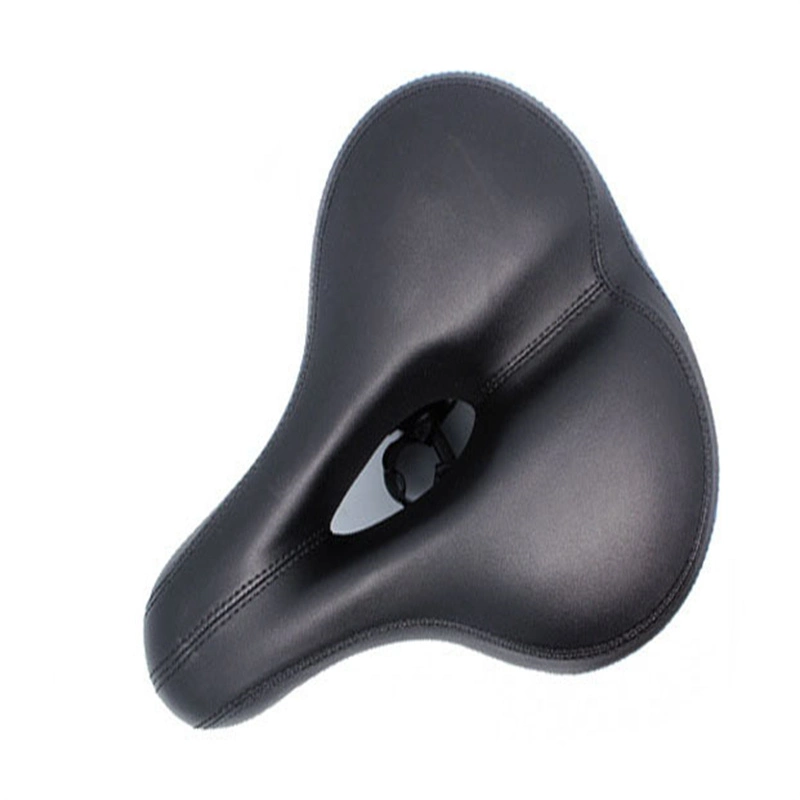 Mountain Cycling Bike Accessories Oversize Thickened Comfortable PU Leather Bicycle Big Bum Spring Saddle Hollow Seat Cushion