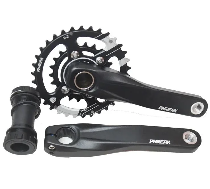 Phreak Bicycle Hollow Integrated Crank 170 mm Mountain Bike Cycle Aluminum Alloy Crank Tooth Disc Handle Crankset Bicycle