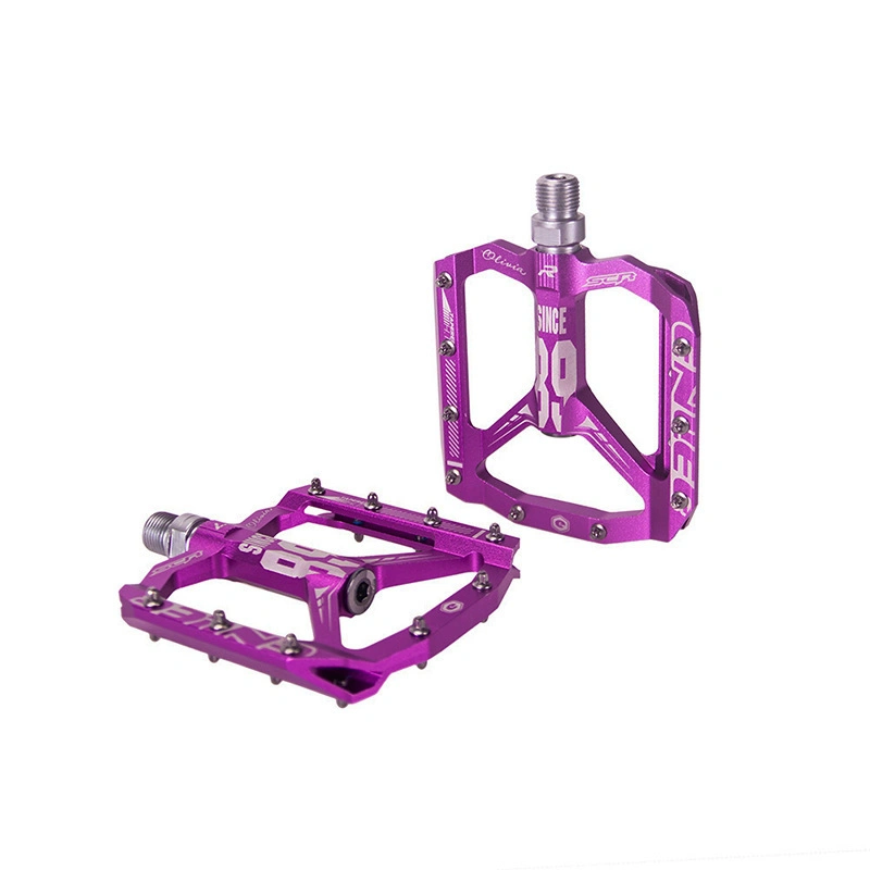 Bicycle Aluminum Alloy Pedal Wide Flat Plate Comfortable Pedal Mountain Bike Du Peilin Bearing Pedal